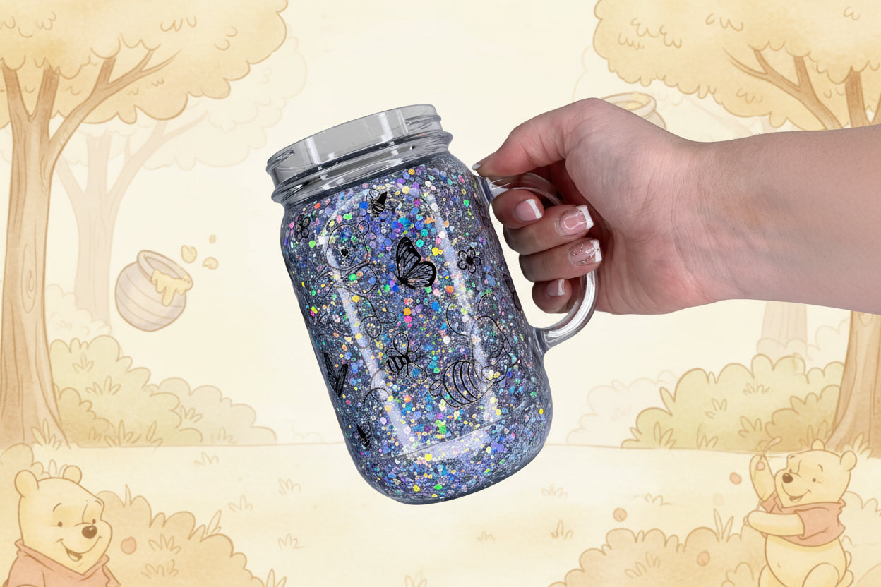 16oz Acrylic Mason Jar
