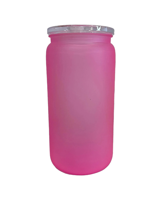 16oz Matte Pink Acrylic Can