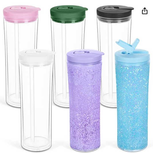24oz Acrylic Flip Lid Snow Globe